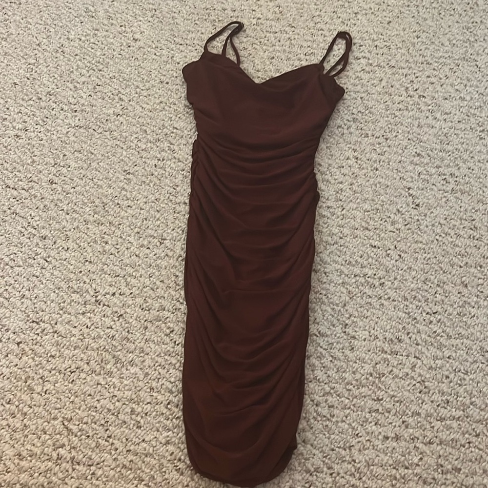 burgundy windsor mini dress - size xxs